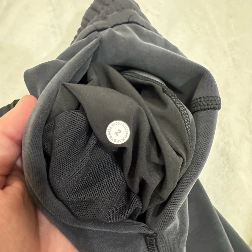 Lululemon Black Softstreme Perfectly Oversized Cropped Crew Set